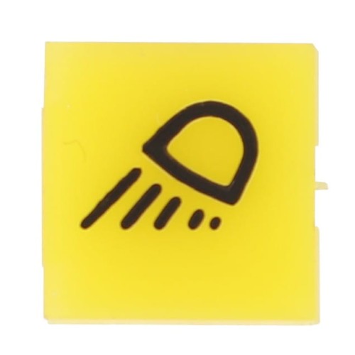 V30945100 Emblemat przycisku żółty 