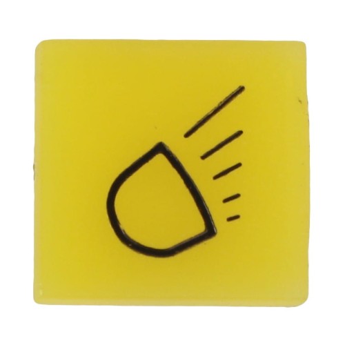 V32768900 Emblemat przycisku żółty 