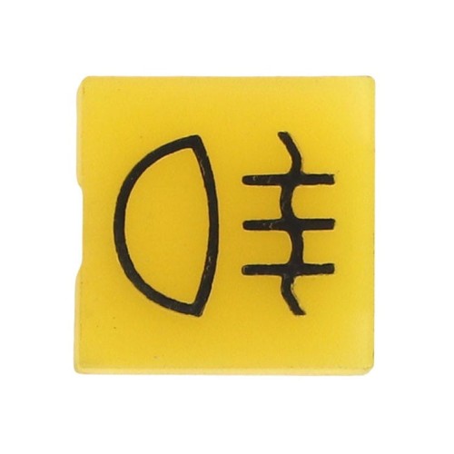 V32862400 Emblemat przycisku żółty 