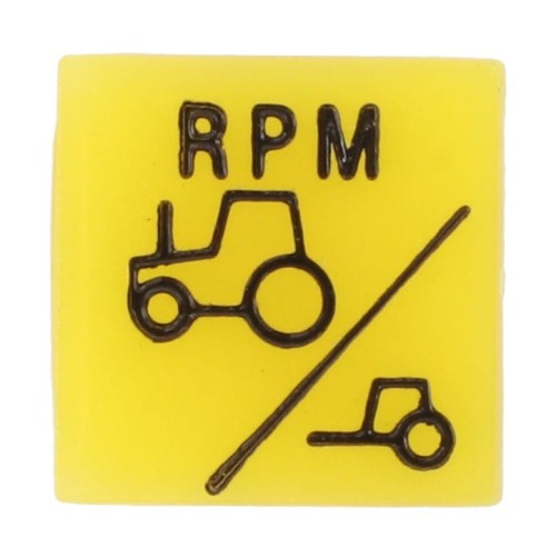 V31707800 Emblemat przycisku żółty 