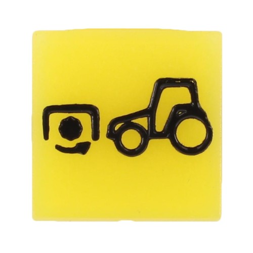 V34487400 Emblemat przycisku żółty 