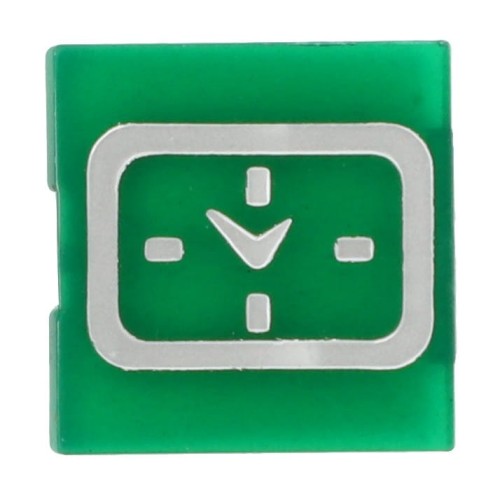 V33039400 Emblemat przycisku zielony