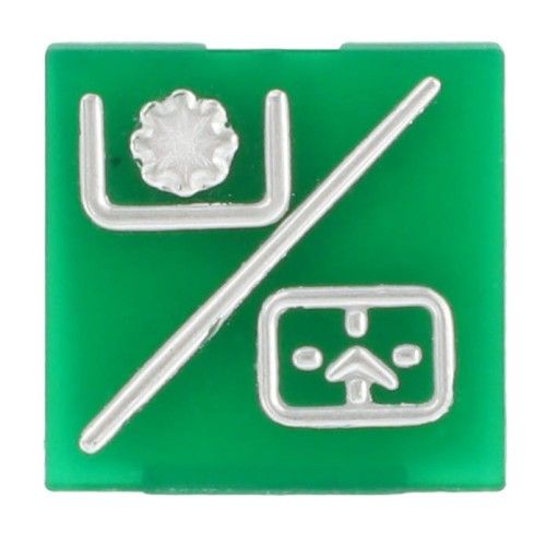 V34485200 Emblemat przycisku zielony