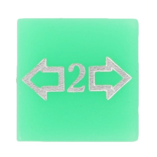 V33035200 Emblemat przycisku zielony