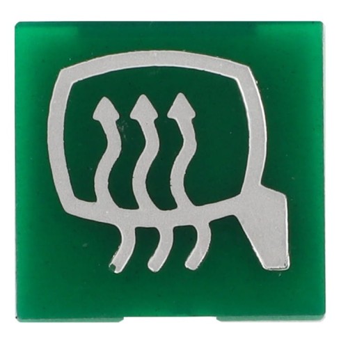 V34604210 Emblemat przycisku zielony