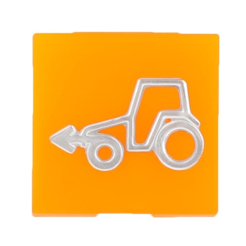V36130100  Emblemat przycisku pomarańczowy 