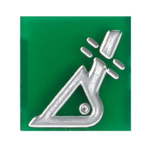 V36145400 Emblemat przycisku zielony