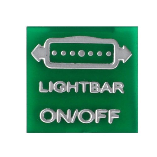 V37041000 Emblemat przycisku zielony