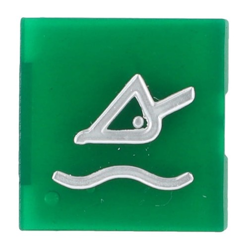 V37037200 Emblemat przycisku zielony