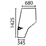 30/4039-35T Szyba drzwi lewa 
