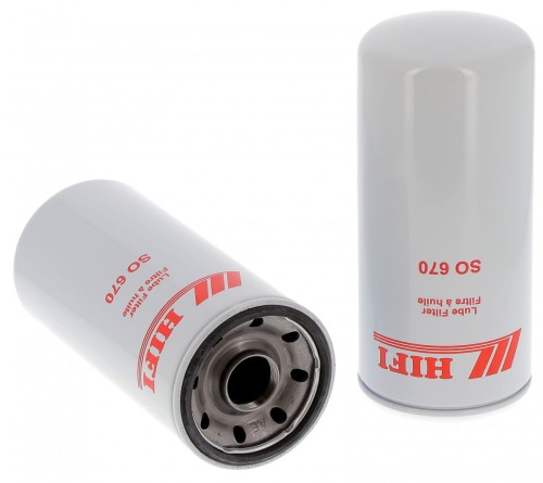 Filtr oleju SO670 Hifi Filter do Cummins: KTA19, KTA38, KT19, KT38, NT855, L10, Volvo: L190B, L270, L320, L480, Liebherr: R952, R962, R974, R984