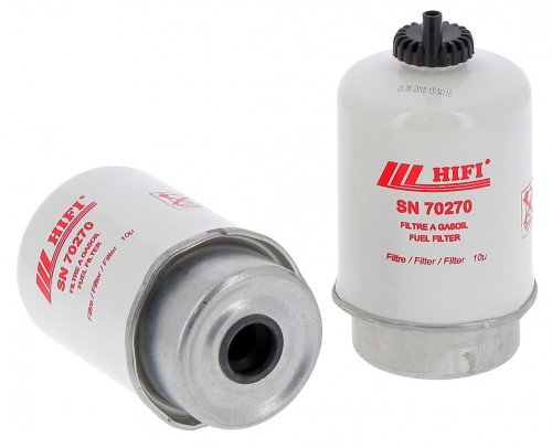 Filtr paliwa SN70270 HIFI FILTER do JOHN DEERE: 6230, 6330, 6430, 6105 R, 6125 R CUMMINS POWER GENERATION: 35 MDDCK QD, 50 MDDCG QD