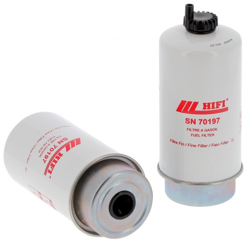 Filtr paliwa SN70197 HIFI FILTER do JOHN DEERE: 6520, 6620, 6920 LIEBHERR: A 904 LITRONIC, A 924 LITRONIC, R 914 LITRONIC