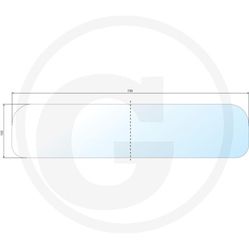 Szyba tylna dolna Fendt Seria Farmer 300: Farmer 303 (Typ 152), Farmer 304 (Typ 158), Farmer 305 (Typ 162), Farmer 306 (Typ 168), Farmer 307 (Typ 170), Farmer 307 (Typ 175), Farmer 308 (Typ 178), Farmer 309 (Typ 186)
