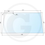 650885791 Szyba tylna zielona