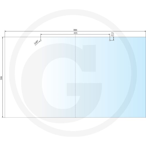 Szyba tylna dolna stała Fendt Favorit 816 , Favorit 818 , Favorit 822 , Favorit 824, Favorit 916 (Typ 916), Favorit 918, Favorit 920 , Favorit 924 , Favorit 926 