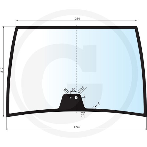 650806031 Szyba przednia 