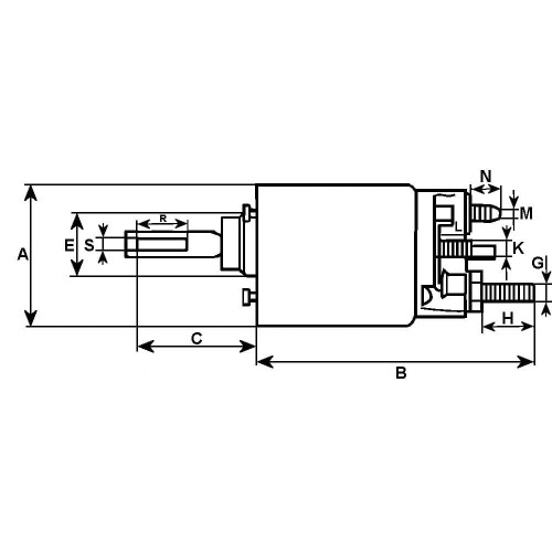 Elektromagnes rozrusznika 2339303211 2339303222 2339303225 04825EC