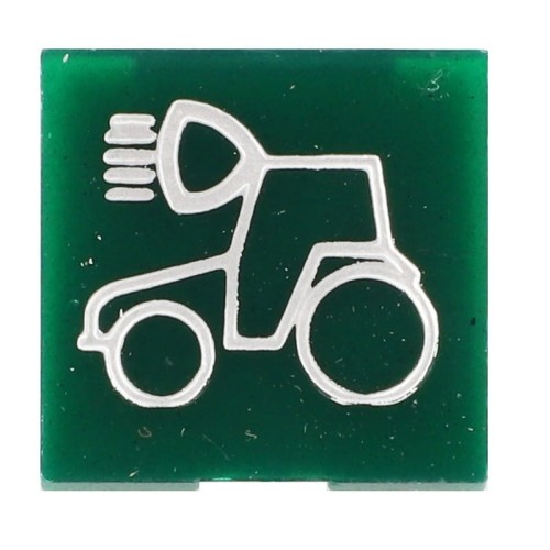 V36129100 Emblemat z symbolem zielony 