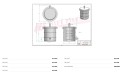 Filtr paliwa SN21601 HIFI FILTER do KOMATSU PC20, PC27, PC45 YANMAR SV08, VIO10, B12 IHI 9NX, 15NX, 16NX