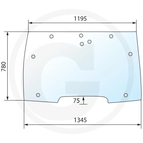 Szyba przednia otwierana McCormick MTX 110 120 125 135 140 150 155 185 200 MC 80 90 100 115 95 105 CX 50 60 70 80 90 100 75 85 95 105