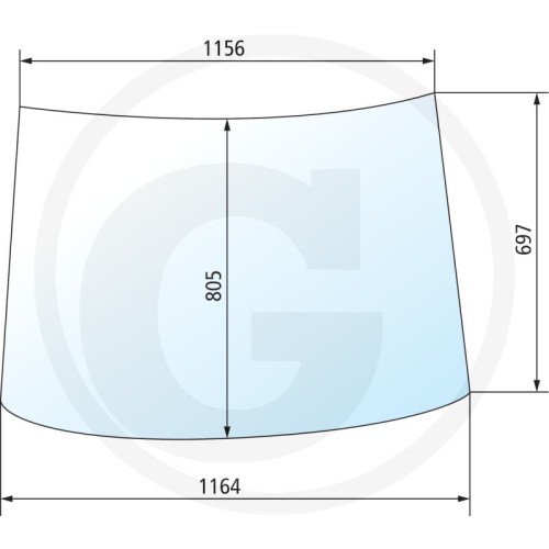 Szyba przednia Fritzmeier M 200 201 210 211 214 215 275 280 301 315 611 701 702 703 704 711 713 775