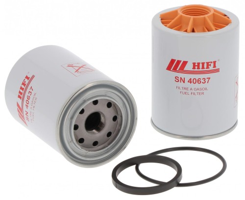 Filtr paliwa SN40637 HIFI FILTER do KOMATSU: PC 138 US-10, WB 93 S-5 MANITOU: MI 70 D DYNAPAC: CC 334 HF