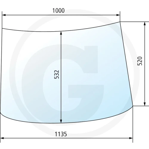 Szyba przednia Fritzmeier M, 200, 201, 210, 211, 214, 215, 275, 280, 301, 315, 611, 701, 702, 703, 704, 711, 713, 775