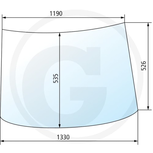 Szyba przednia Fritzmeier M 200, 201, 210, 211, 214, 215, 275, 280, 301, 315, 611, 701, 702, 703, 704, 711, 713, 775