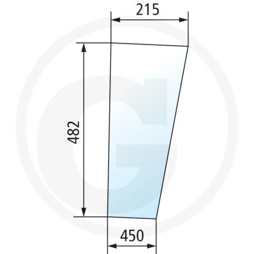 Szyba przednia dolna Fendt Farmer 100, 102, 103, 104, 105, 106, 108