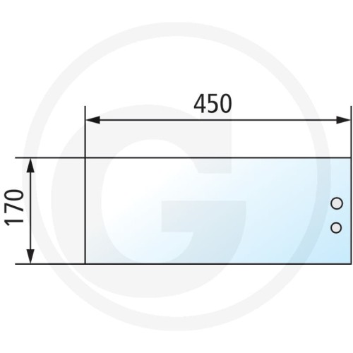 Szyba tylna dolna Fendt Farmer 102, 103, 104, 105, 106, 108