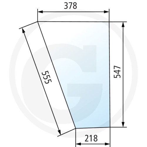 Szyba przednia dolna Fendt Favorit 611, 612, 614, 615