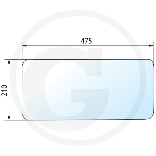Szyba tylna dolna Case IH 3210, 3220, 3230, 4210, 4220, 4230, 4240