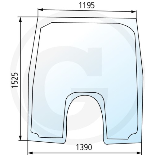 Szyba przednia Case IH Magnum 225, 250, 255, 280, 310, 335, MX 180, 200, 210, 215, 220, 230, 240, 255, 270, 285 , 3230, SPX 3320