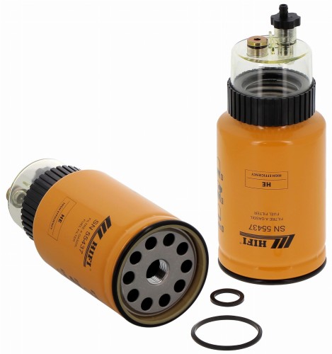 Filtr paliwa SN55436 (nowy numer SN55437B ) HIFI FILTER do CHALLENGER MT865, MT875, MT855 CATERPILLAR C32, C13, GRPE ELECT