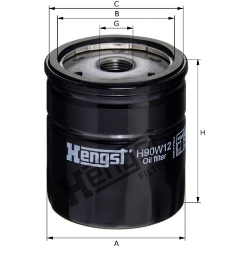 Filtr oleju H90W12