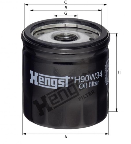 Filtr oleju H90W34