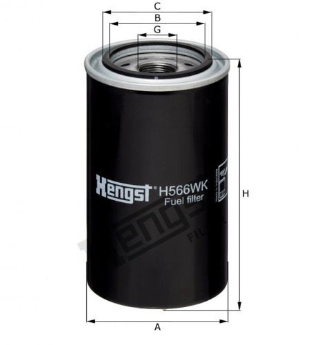 Filtr paliwa H566WKD556