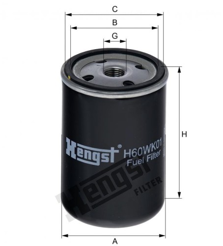Filtr paliwa H60WK01
