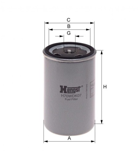 Filtr paliwa H70WDK07