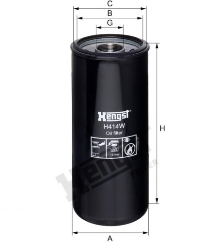 Filtr oleju H414W
