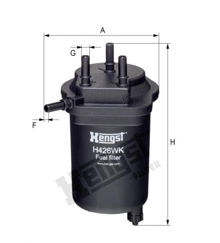 Filtr paliwa H426WK