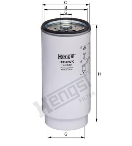 Filtr paliwa H356WK