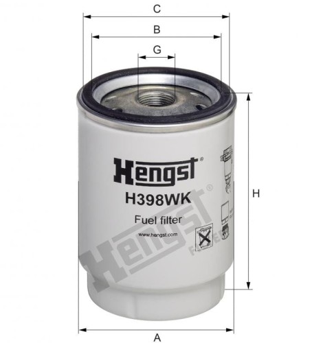 Filtr paliwa H398WK