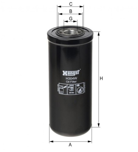 Filtr hydrauliczny H304W