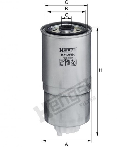 Filtr paliwa H212WK