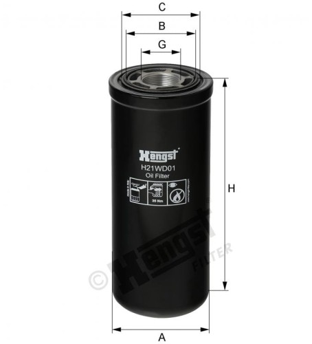 Filtr oleju OE CNH H21WD01