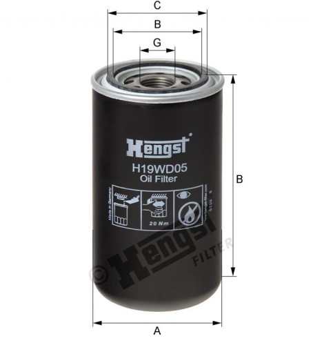 Filtr hydrauliczny H19WD05