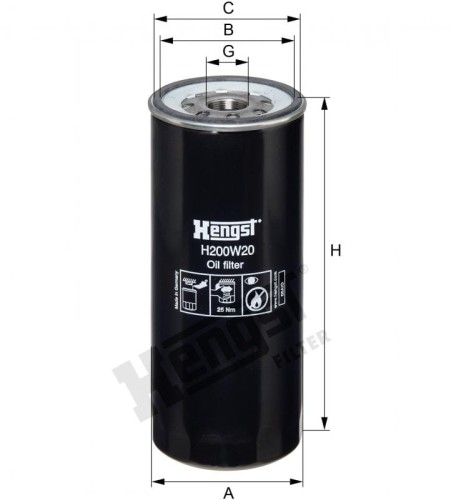 Filtr oleju H200W20