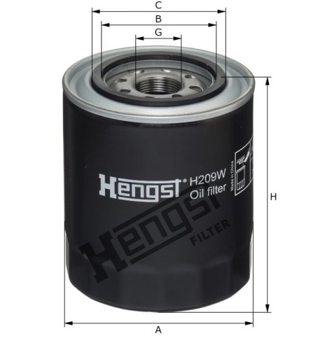 Filtr oleju H209W